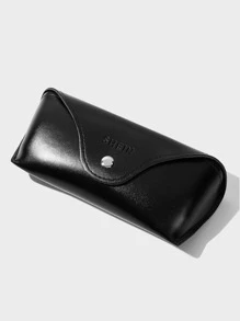 Gafas cuadradas de moda sin marco para hombre - Negro - Ver 3