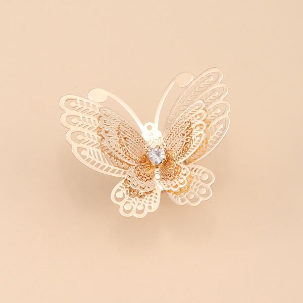 

Butterfly Decor Ring, Gold