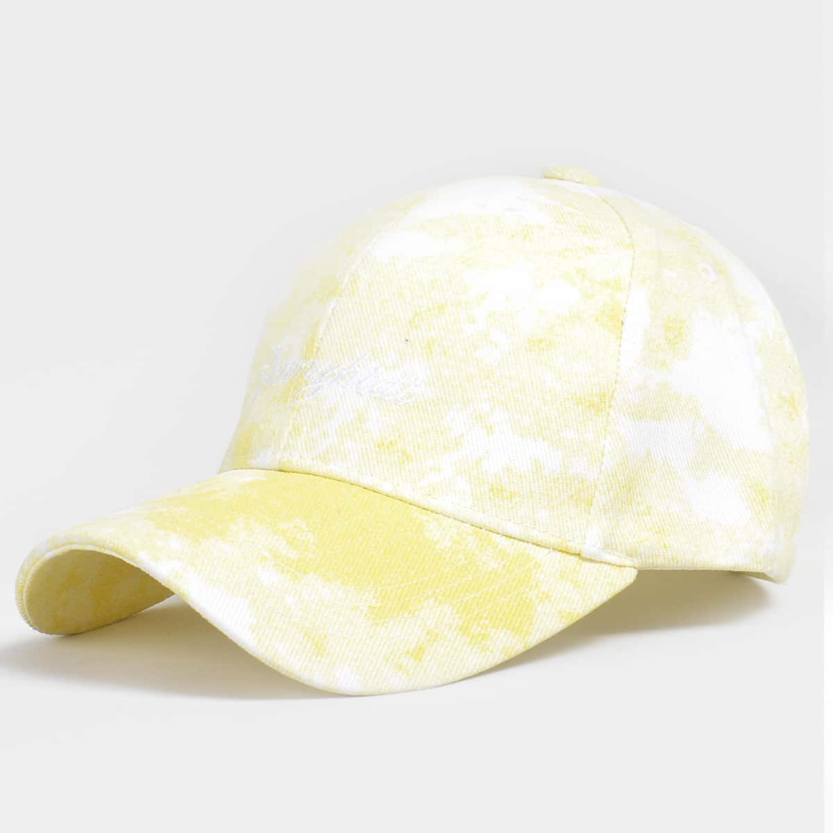 

Tie Dye Baseball Cap, Yellow