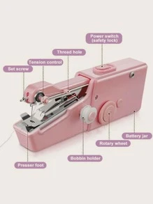 1pc Multifunction Sewing Machine - Pink - View 7