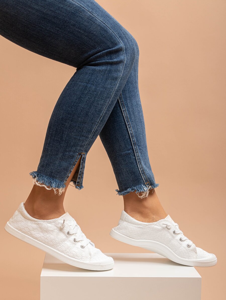 女時尚柔軟舒適經典繫帶休閒運動鞋