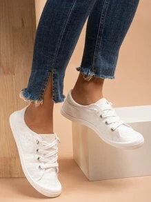 女時尚柔軟舒適經典繫帶休閒運動鞋