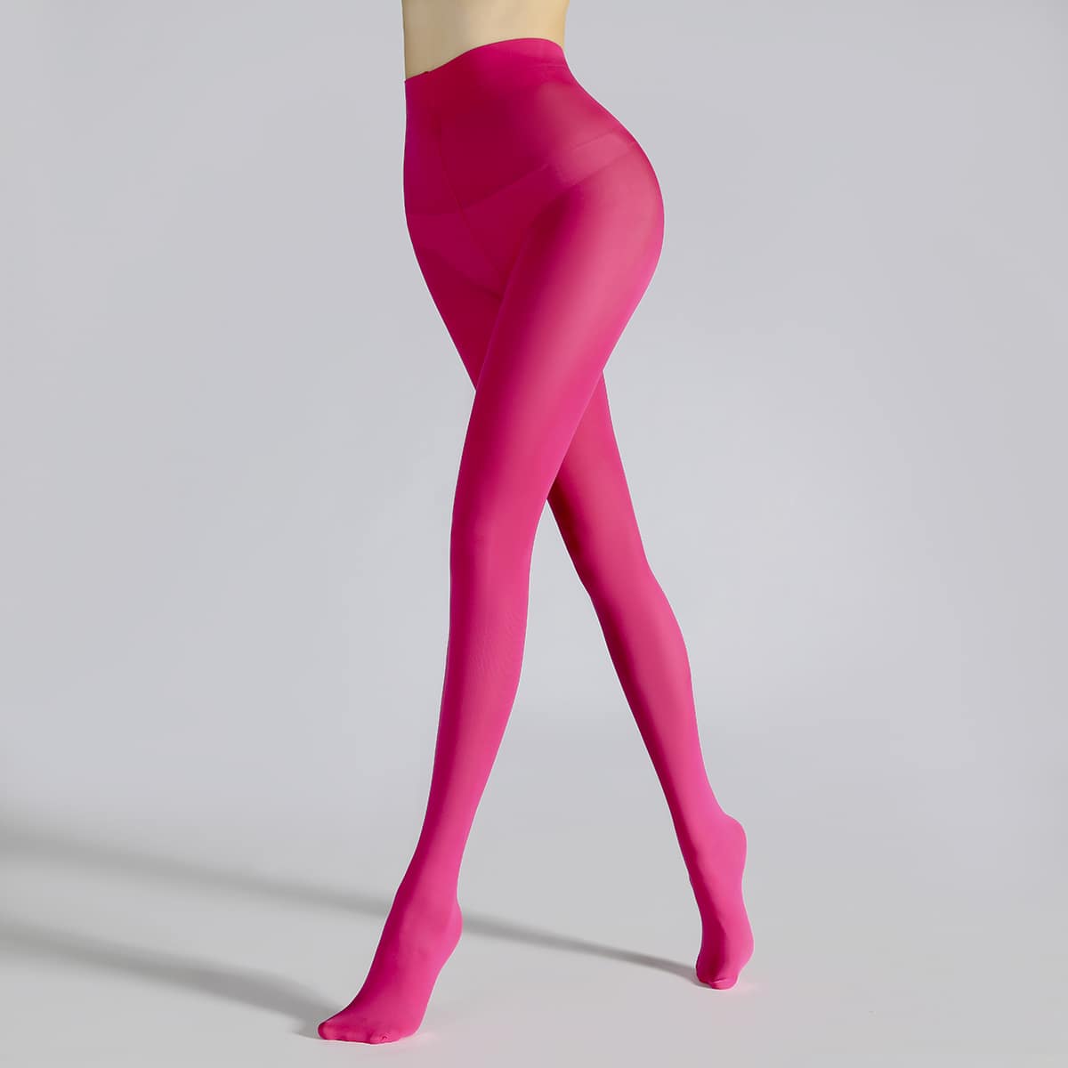 

Simple Plain Tights, Pink