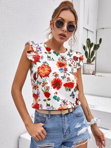 SHEIN LUNE Áo sơ mi Nút Hoa Boho - Nhiều màu - Xem 5