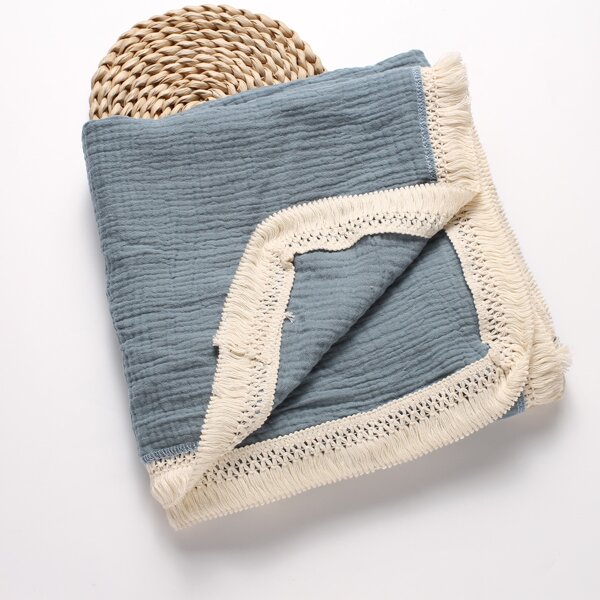

Baby Minimalist Blanket, Blue