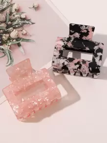 2 pezzi Fermagli per capelli eleganti con texture in acetato effetto marmo, adatti per feste del tè e balli, Molletta per capelli con molla per primavera/estate, accessori per capelli da donna per vacanze e outfit