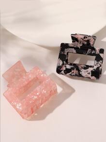 2 pezzi Fermagli per capelli eleganti con texture in acetato effetto marmo, adatti per feste del tè e balli, Molletta per capelli con molla per primavera/estate, accessori per capelli da donna per vacanze e outfit