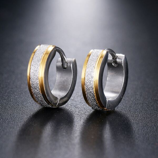 

Wide Hoop Earrings, Silver