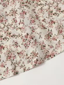 Soleia Boho Vrolijke Bloemetjes Jurk Geknoopt