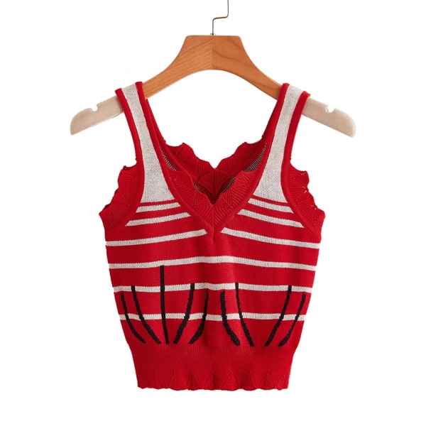 

Striped Colorblock Knit Top, Multicolor