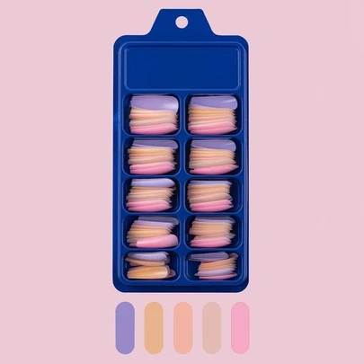 100Pcs Long Coffin Fake Nail Press On Nails Nail Supplies Nails