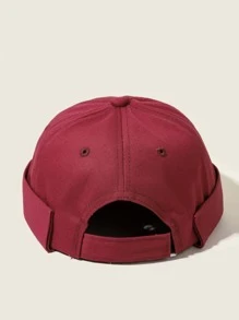 Topi Docker Grafis Pria - Burgundy - View 3