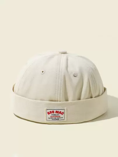 Men Letter Graphic Docker Hat