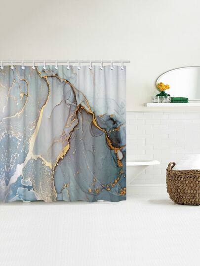 Marble Pattern Shower Curtain Shein In Marble Pattern Shower Curtain Shein In, Cloth World Map Shower Curtain