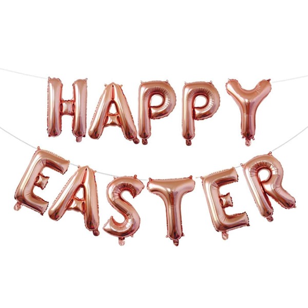 

1set Easter Decorative Balloon, Rose gold