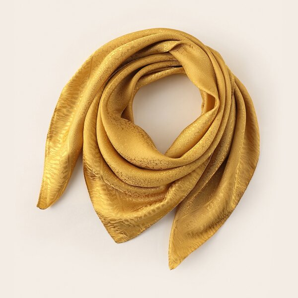 

1pc Solid Scarf, Yellow