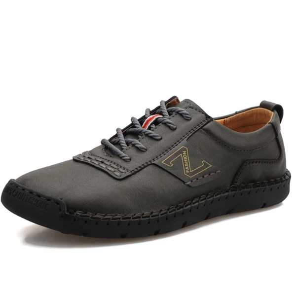 

Men Letter Graphic Dress Shoes, Dark grey