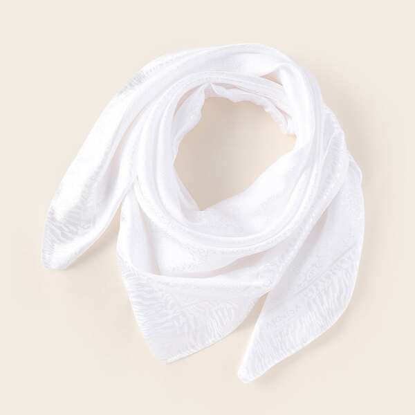 

1pc Solid Scarf, White