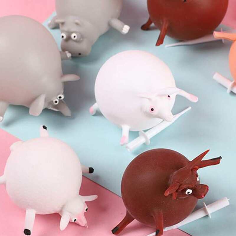 

1pc Random Stress Relief Animal Inflatable Pinch Ball, Multicolor
