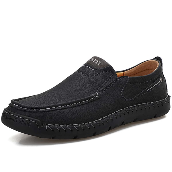

Men Letter Graphic Loafers, Black