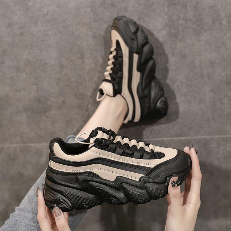 

Colorblock Lace-up Chunky Sneakers, Multicolor
