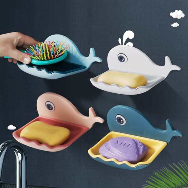 

1pc Cartoon Whale Random Soap Holder, Multicolor