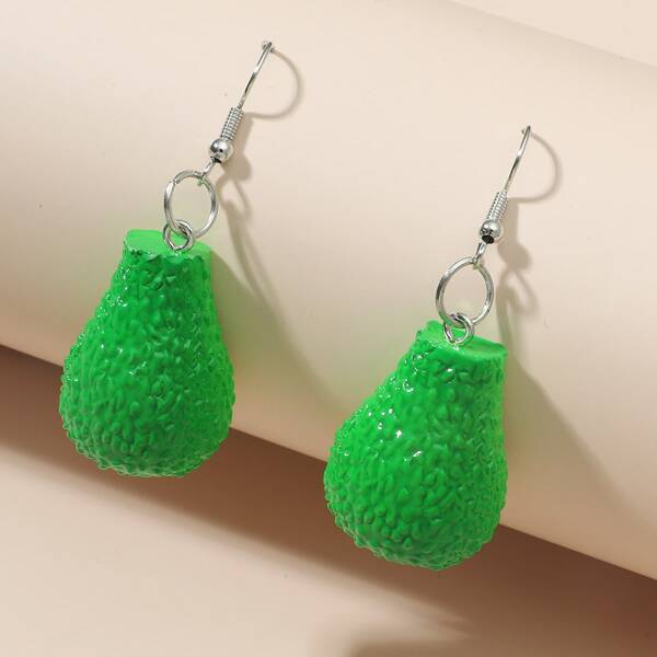 

Fruit Decor Drop Earrings, Green