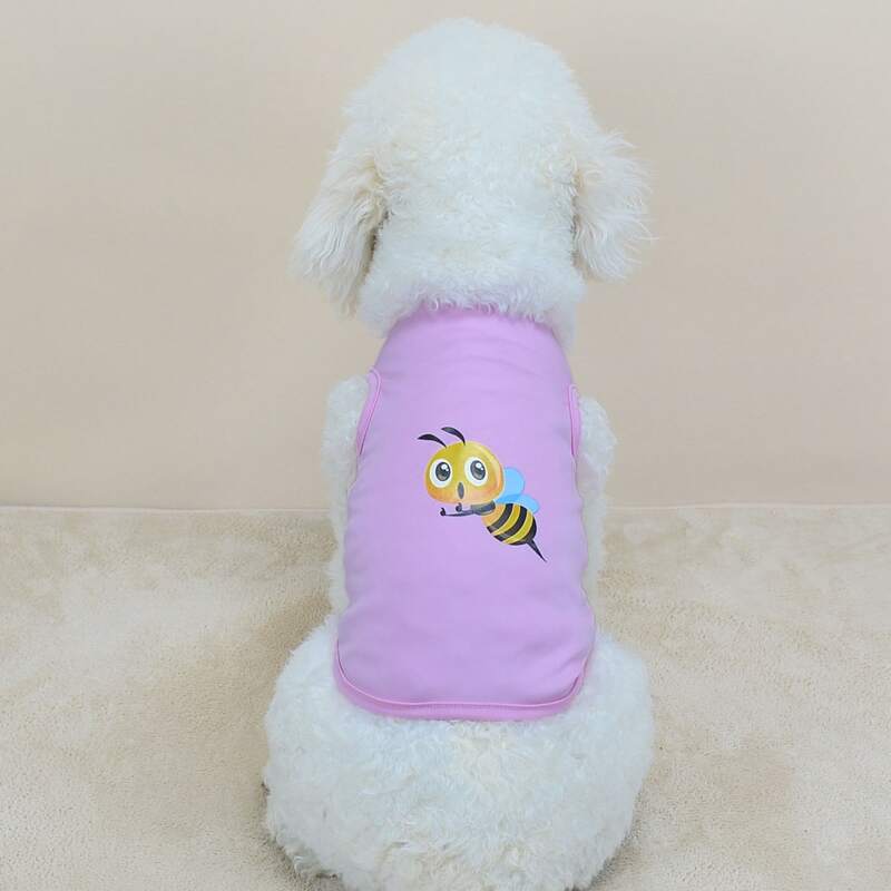 

Bee Print Pet Tank, Purple
