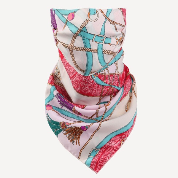 

Belt Print Sun Protection For The Face, Multicolor