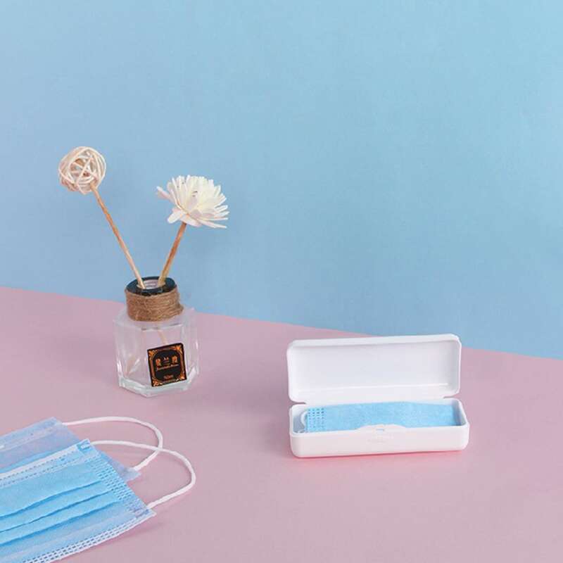 

1pc Face Mask Storage Box, Multicolor
