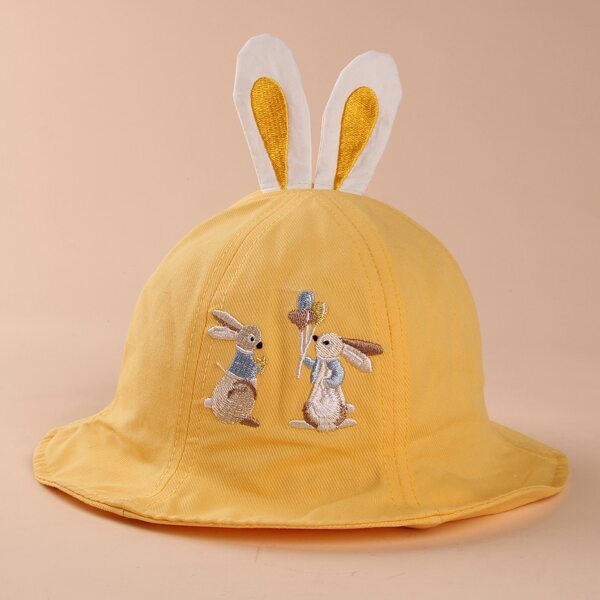 

Baby Ear Design Bucket Hat, Yellow