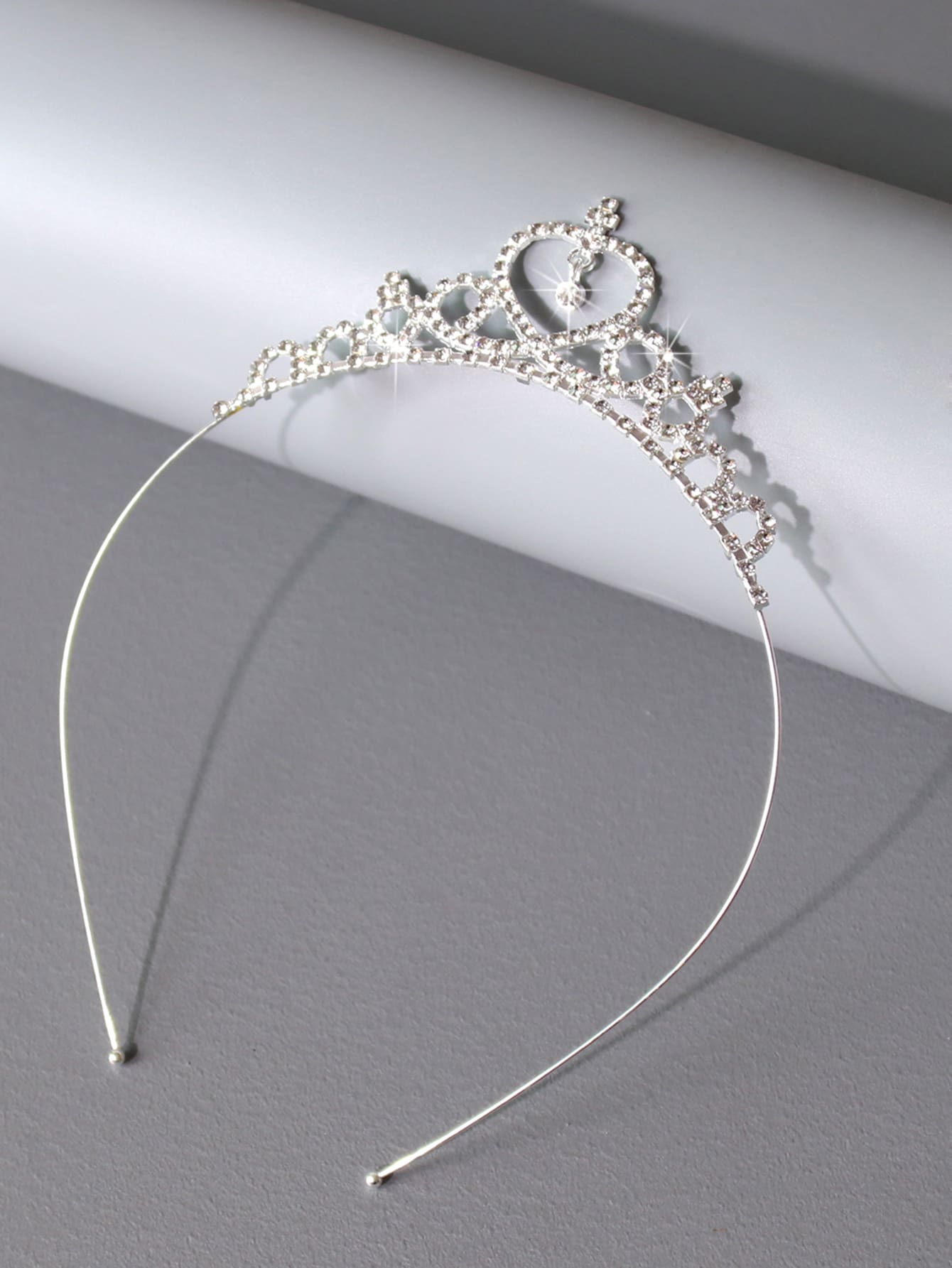 Vòng đeo tóc trang trí bằng kim loại cho bé gái mới biết đi - Bạc - Xem 1