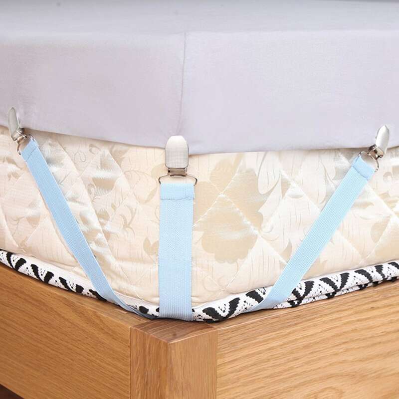 

4pcs Triangle Elastic Bed Sheet Clip, Multicolor