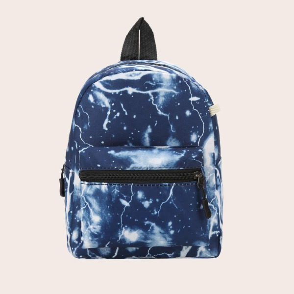 

Boys Pocket Front Graphic Backpack, Blue