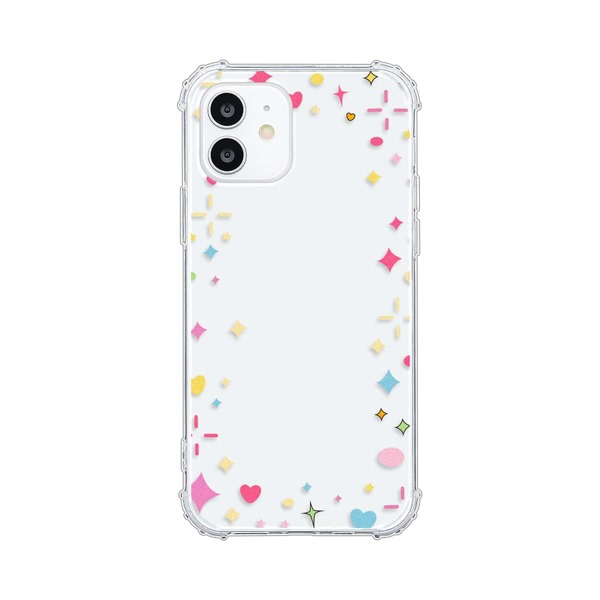 

Star & Heart Print Phone Case, Clear