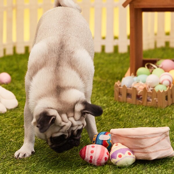 

1pc Random Easter Egg Pet Sound Toy, Multicolor