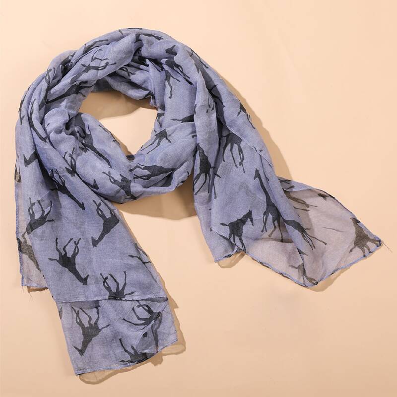 

Animal Pattern Scarf, Multicolor
