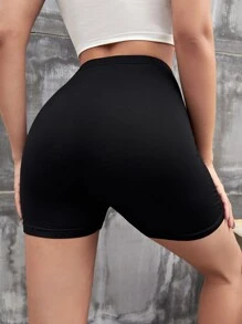 Muchica Xà cạp màu trơn Thể thao - màu đen - Xem 2