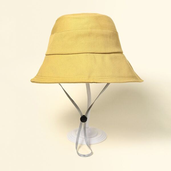 

Minimalist Bucket Hat, Yellow