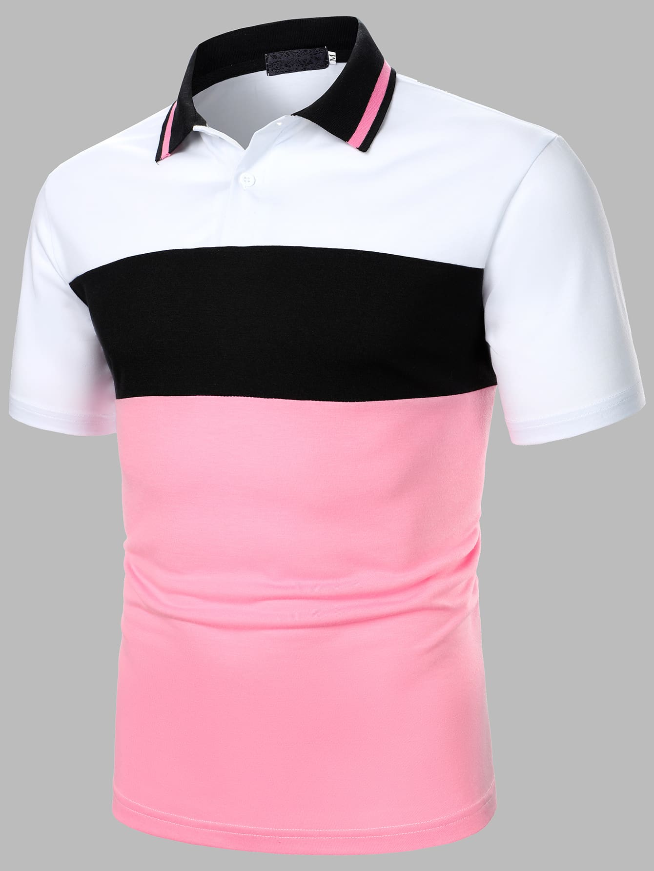Manfinity Homme Men Color Block Polo Shirt - Multicolor - View 1
