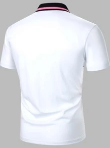 Manfinity Homme Men Color Block Polo Shirt - Multicolor - View 2