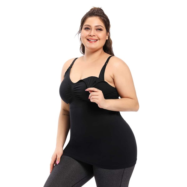 

Plus Seamless Nursing Cami, Black