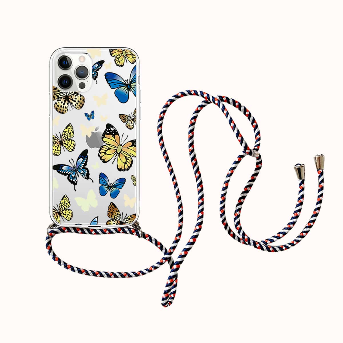 

Butterfly Phone Case With Lanyard, Multicolor
