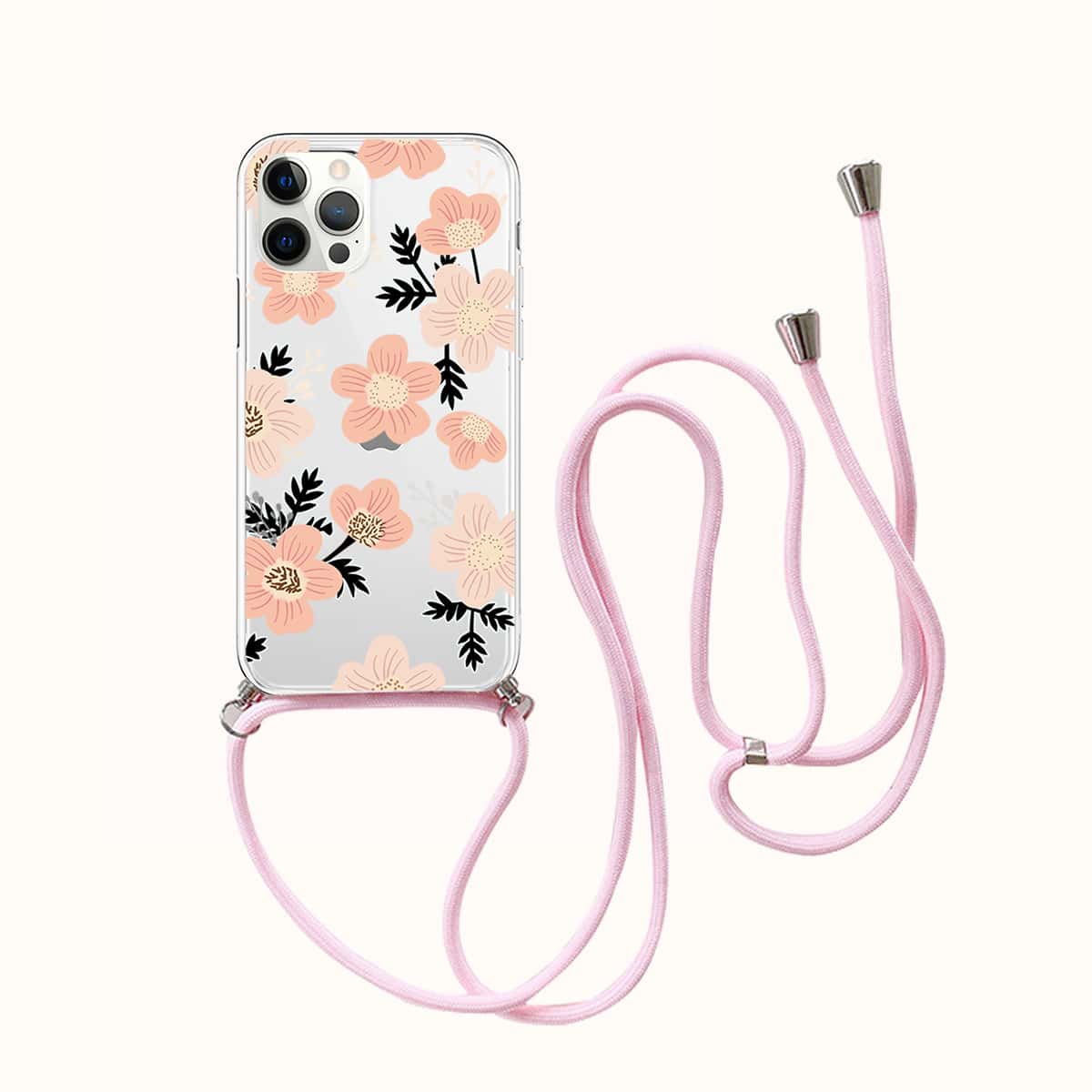 

Floral Phone Case With Lanyard, Multicolor