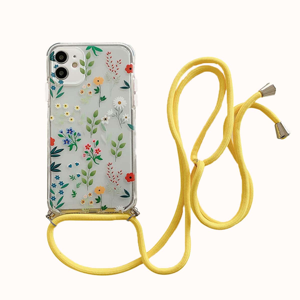 

Floral Phone Case With Lanyard, Multicolor