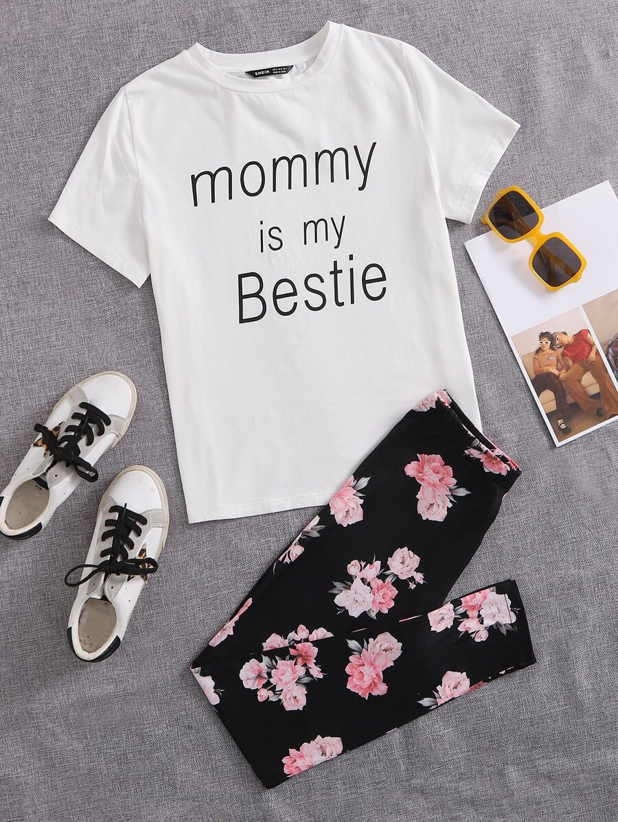 Mulvari Bộ thời trang Hoa Giải trí - Đen và trắng - Xem 1