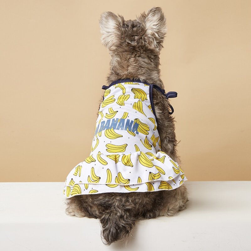 

Banana Print Pet Dress, Yellow