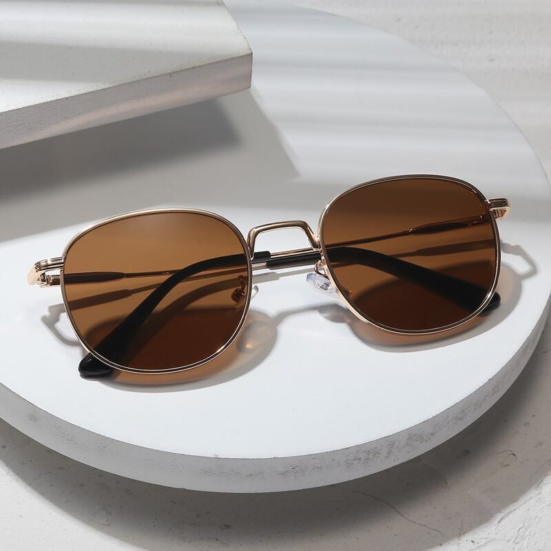

Metal Frame Tinted Lens Sunglasses