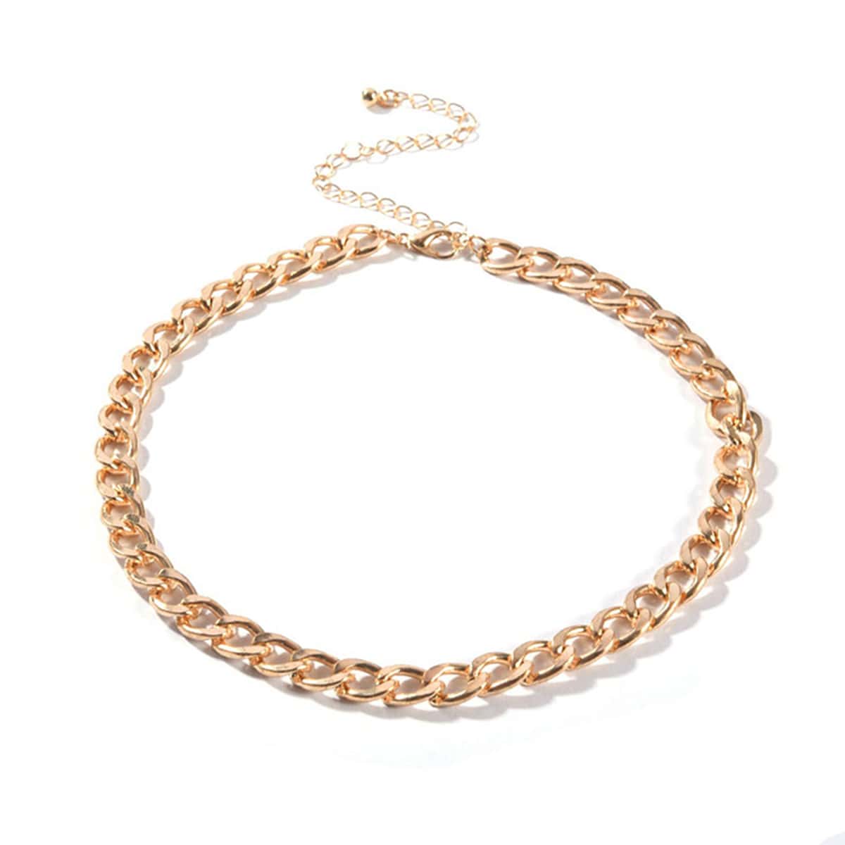 

1pc Chunky Chain Choker, Gold