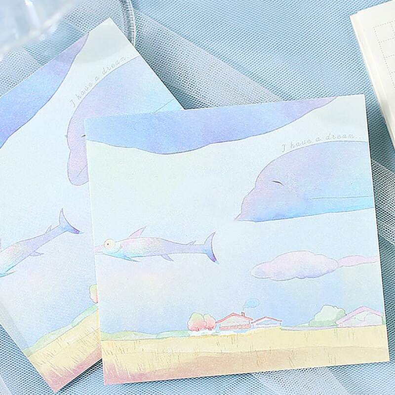 

1pc Cartoon Graphic Random Memo Pad, Multicolor